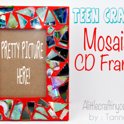 Mosaic CD Frame : TEEN CRAFT : DIY thumbnail