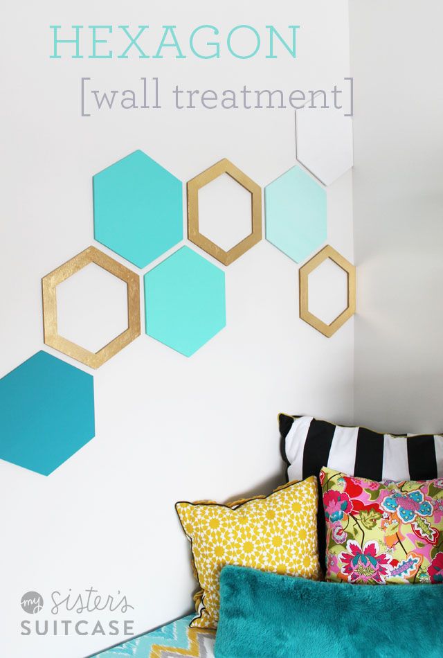 hexagon wall treatment
