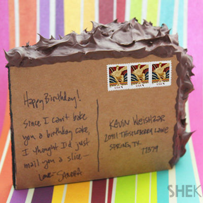 3D Cake Post Card