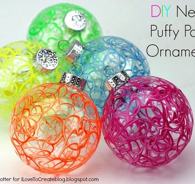 DIY Neon Ornaments
