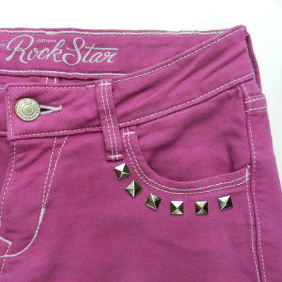 Dyed and Studded Jeans