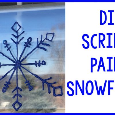 DIY Snowflakes Window Clings thumbnail