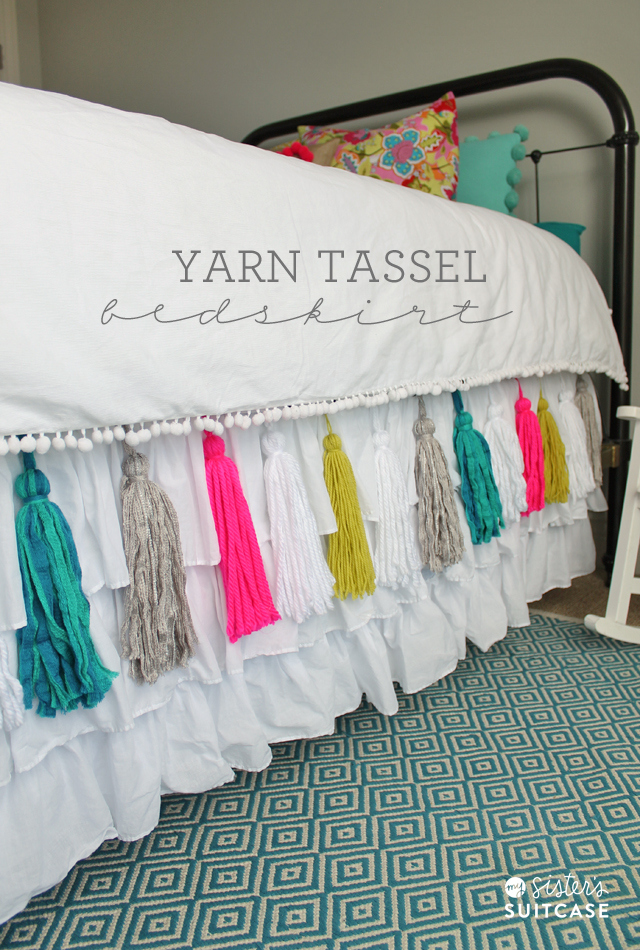 diy-yarn-tassel-bedskirt