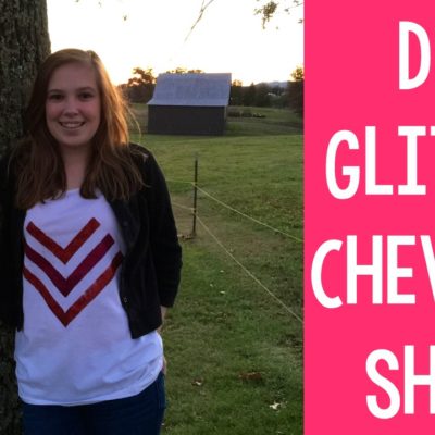 DIY Glitter Chevron Shirt | Teen Craft thumbnail
