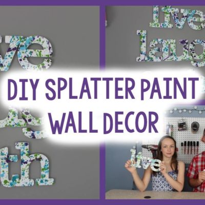 DIY Splatter Paint Wall Art thumbnail