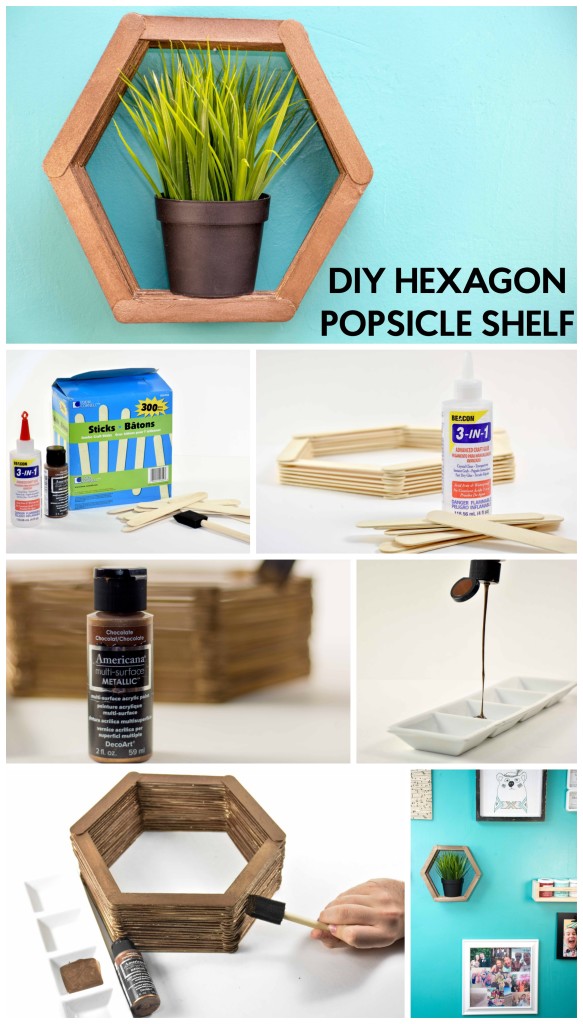 DIY HEXAGON POPSICLE SHELF-GRAPHIC