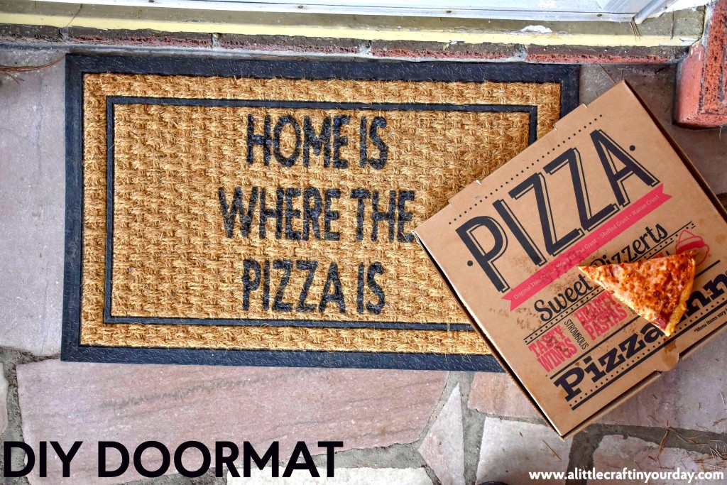 Home is where the pizza is doormat