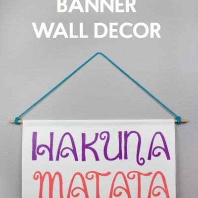 DIY Stenciled Banner Wall Decor thumbnail