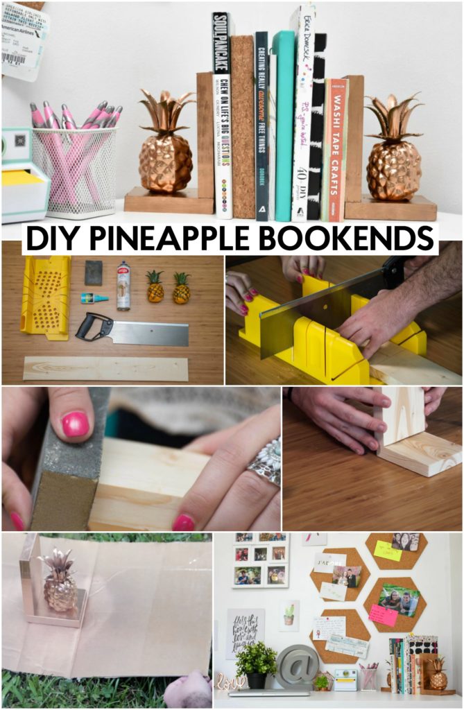 pineapple-diy-bookends