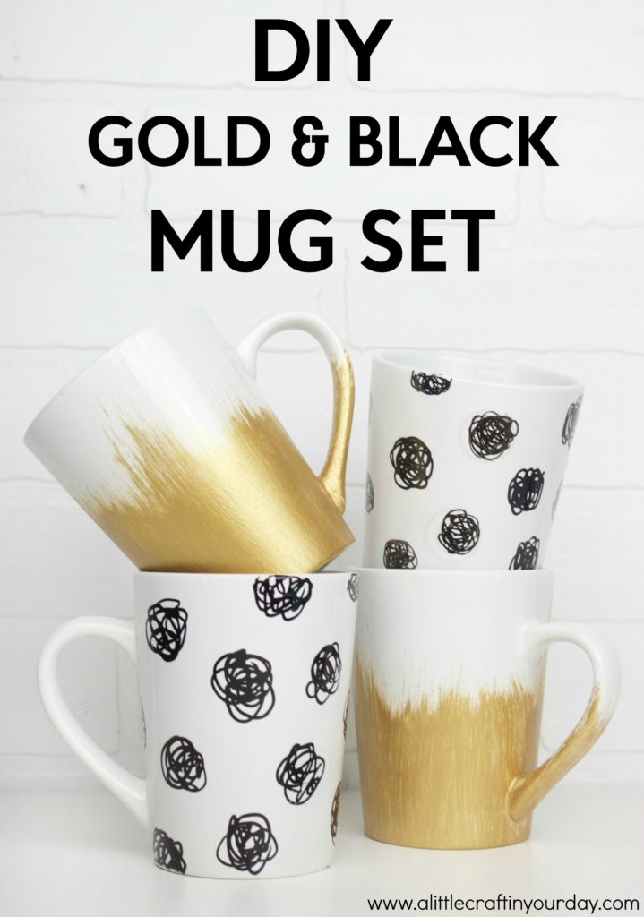 DIY_Black_&_Gold_Mug_Set
