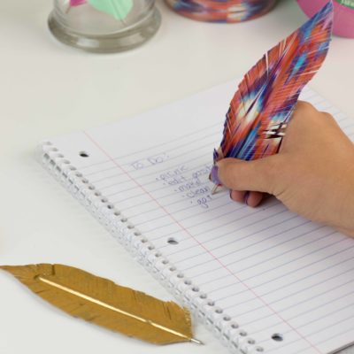 Duck Tape Feather Pens thumbnail