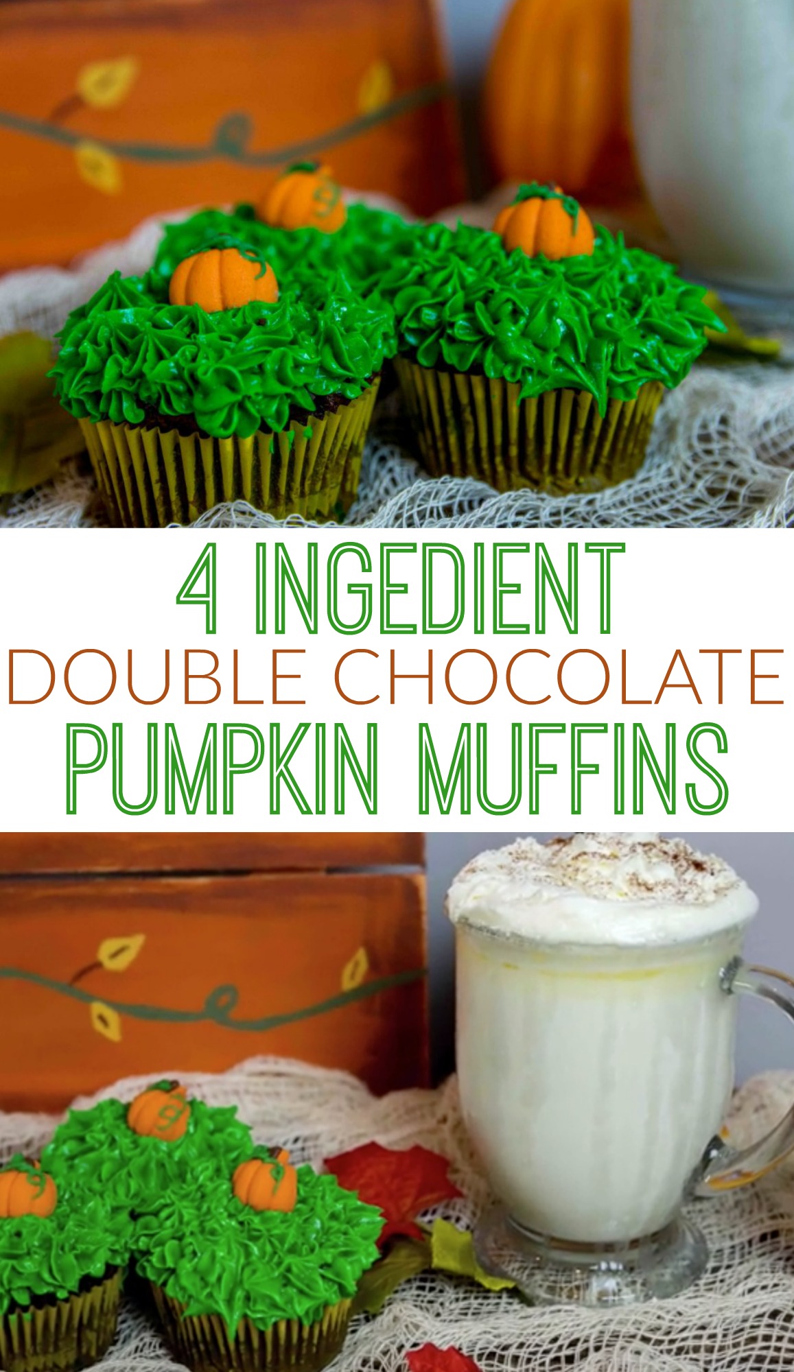 4_ingredient_double_chocolate_pumpkin_muffins