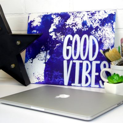 DIY Watercolor Quote Canvas thumbnail