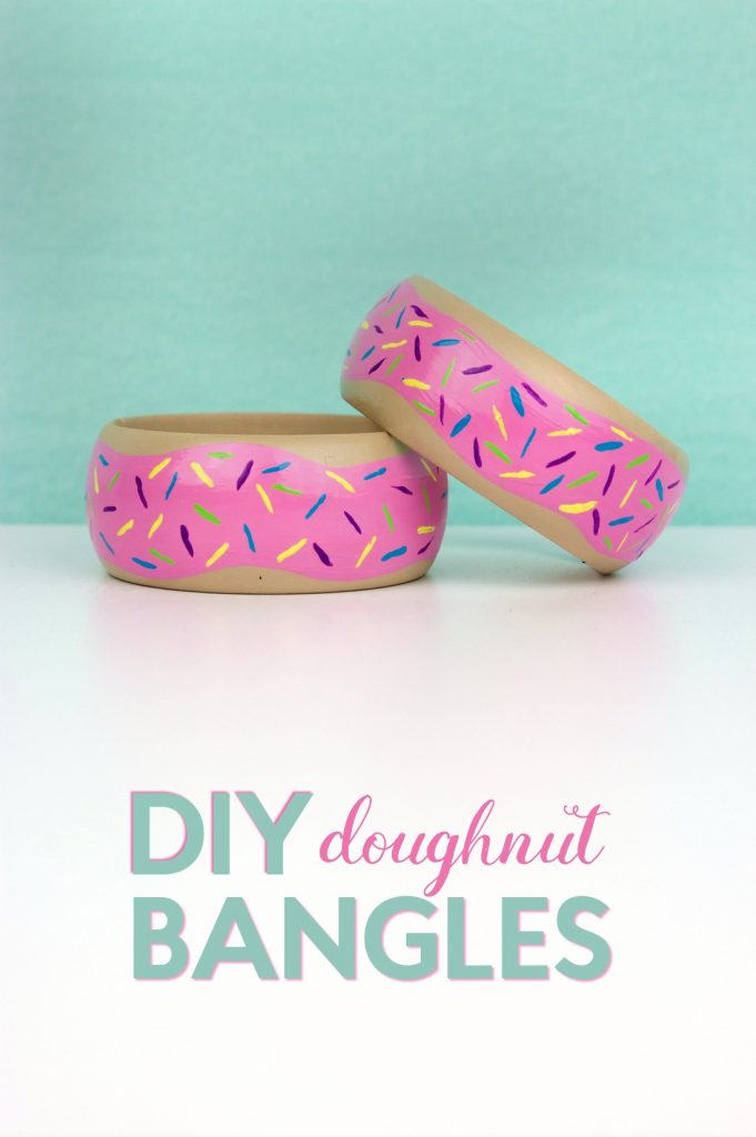 Fun donut bangle bracelet accessory for little girls
