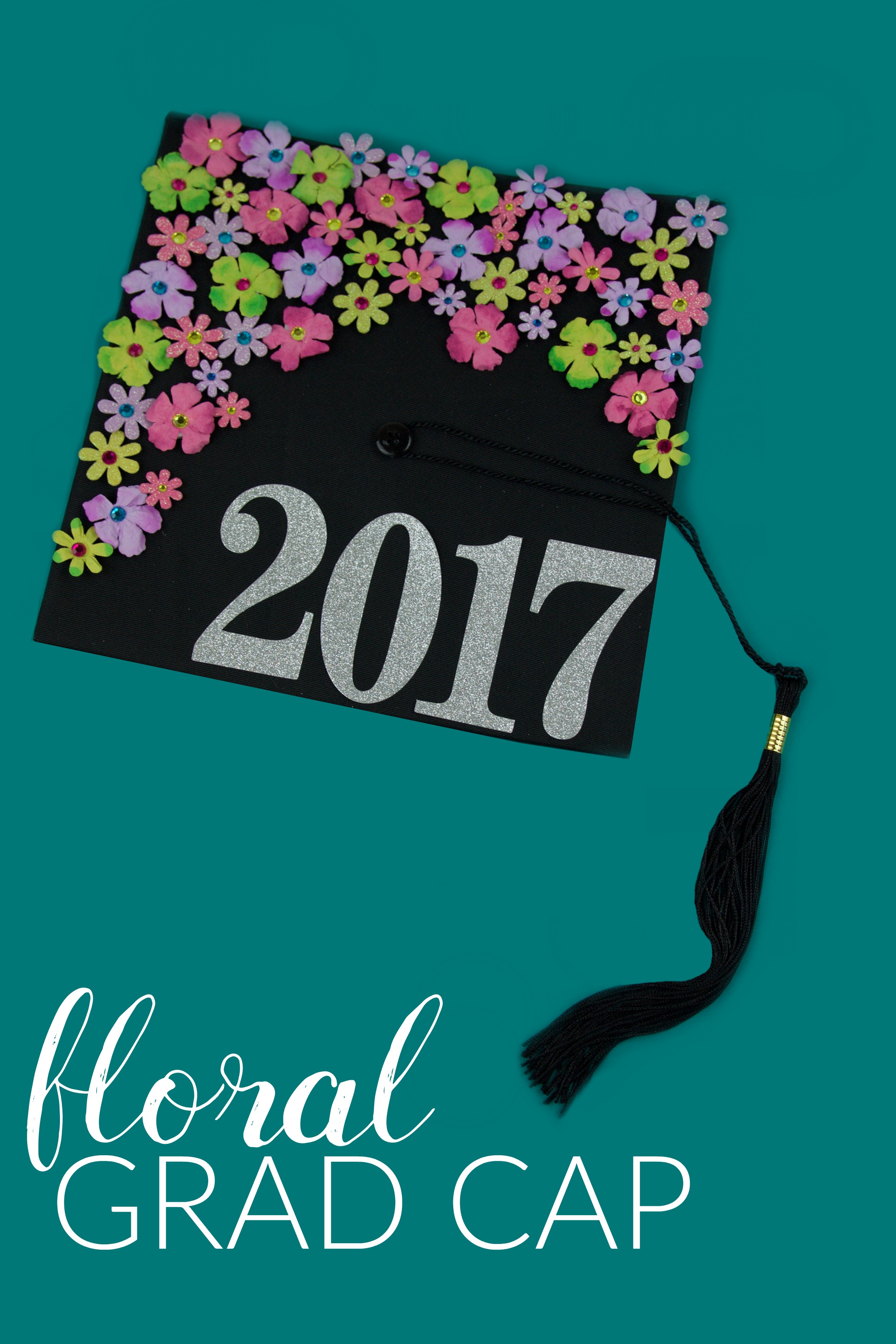 diy_floral_graduation_cap