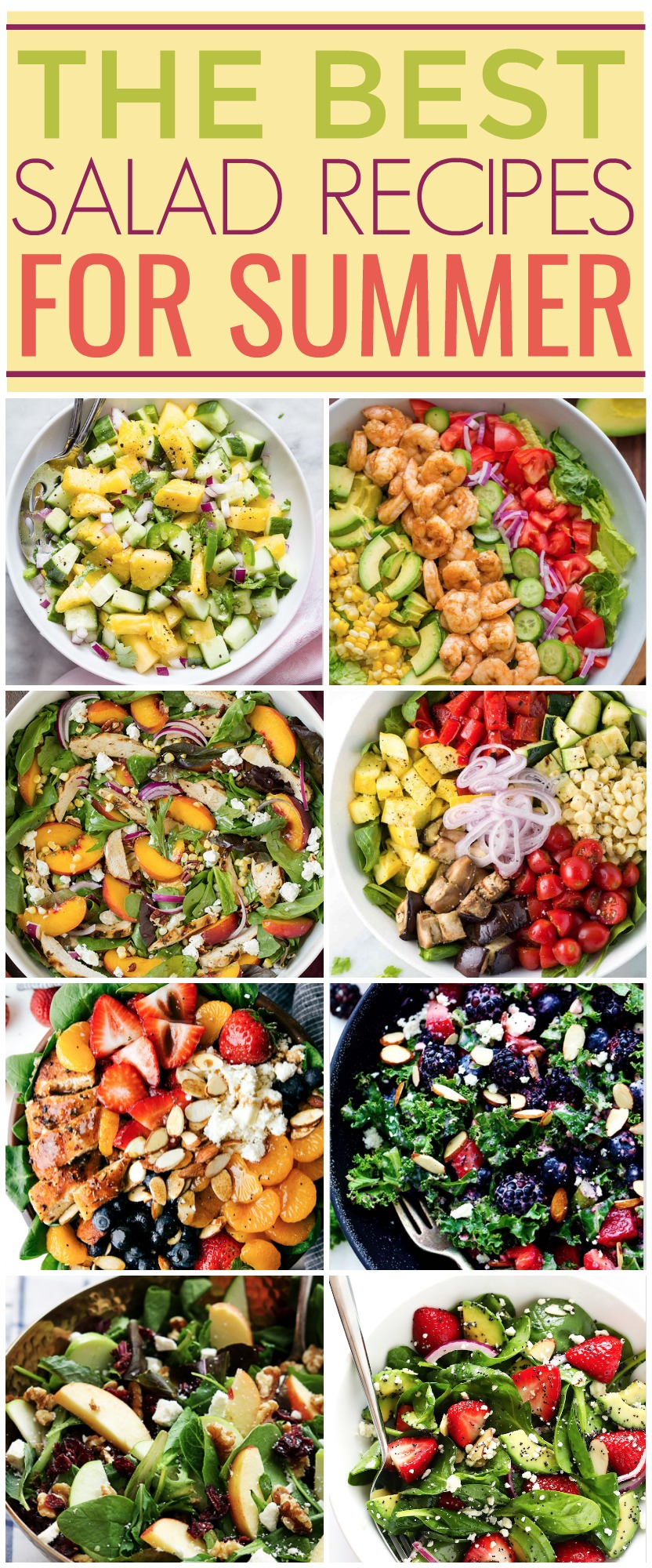 summer salad recipes, creative salad ideas 