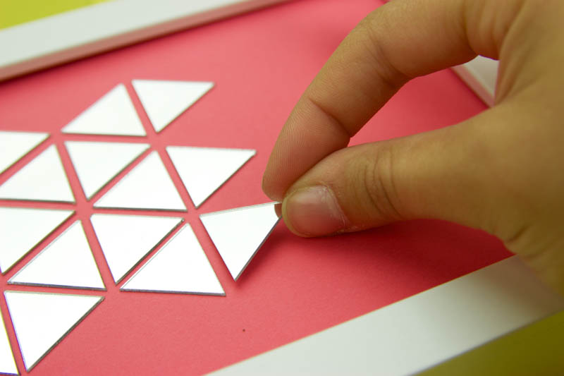 diy wall decor, diy dorm decor, diy mirror tile decor, simple wall art ideas