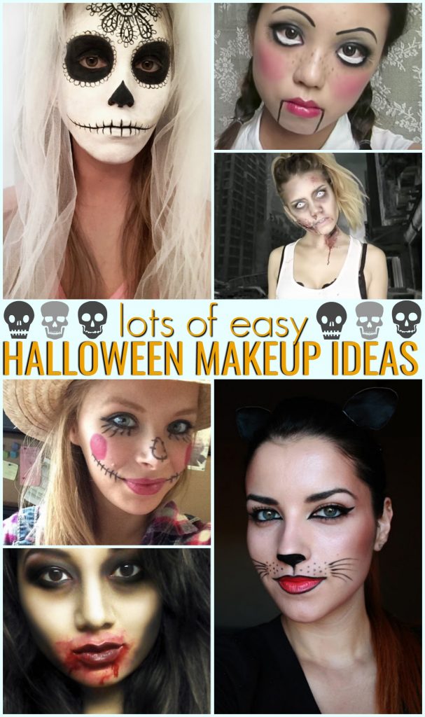 easy halloween makeup, halloween makeup ideas, diy halloween makeup, easy halloween makeup tutorials