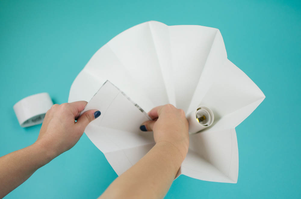 diy paper lamp, marble contact paper, diy marble lamp, origami lamp 
