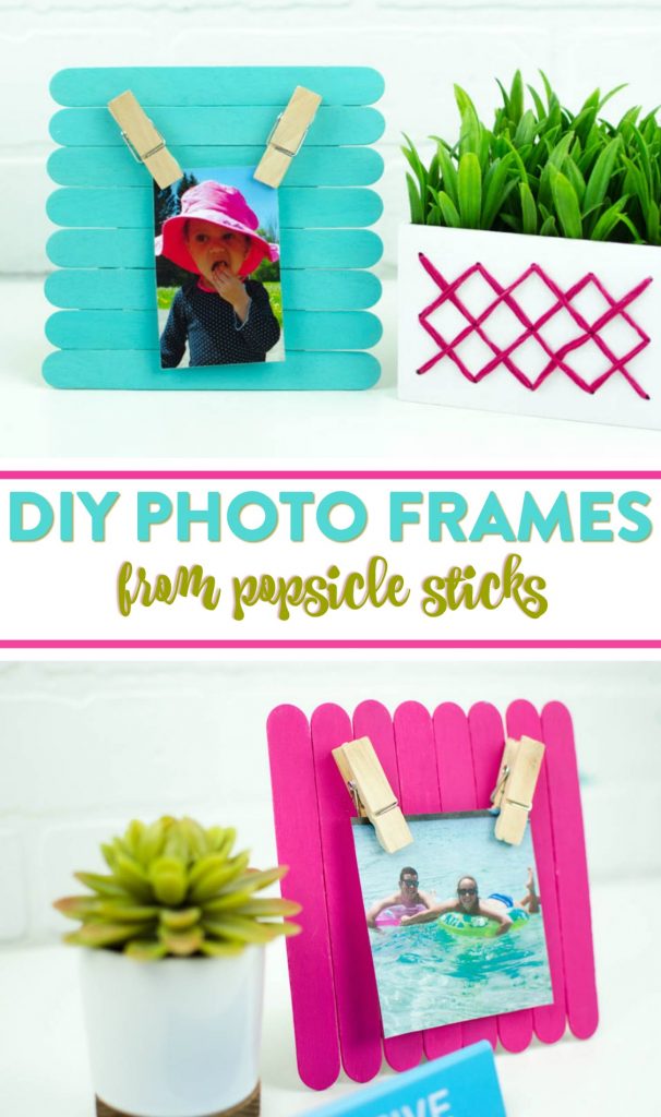 diy photo frame, diy picture frame, popsicle picture frame, popsicle frame