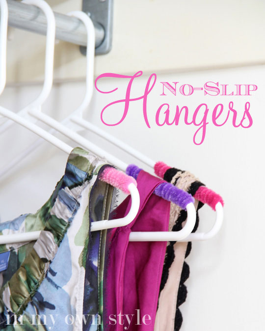 DIY No Slip Hangers