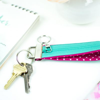 DIY Key Fob- with a zipper compartment thumbnail