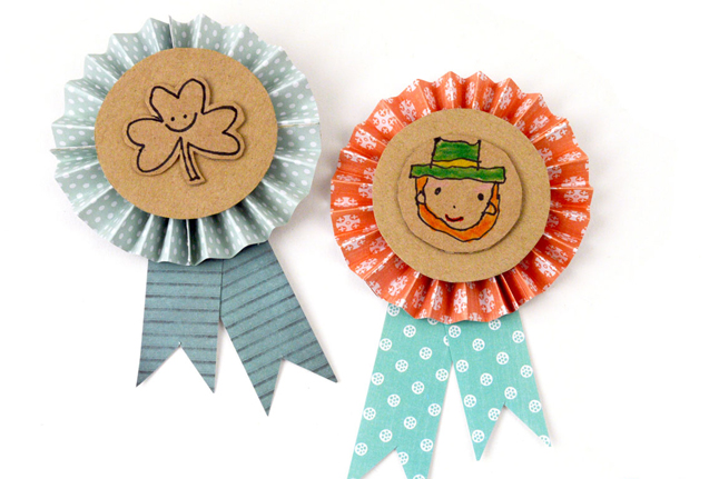 DIY St Pattys Day Badges