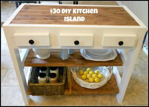 $30 DIY Kitchen Island