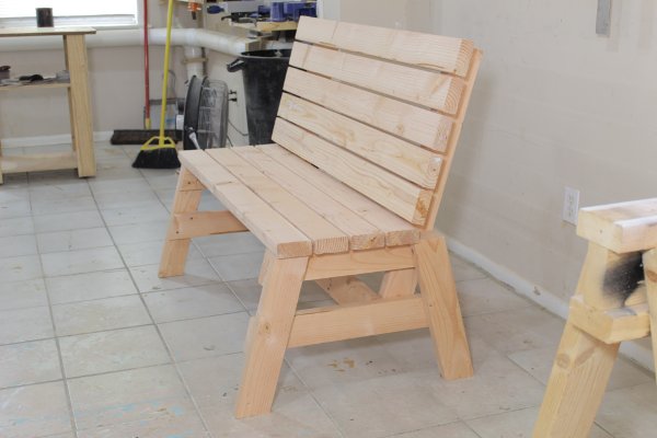 2×4 Bench And Side Table