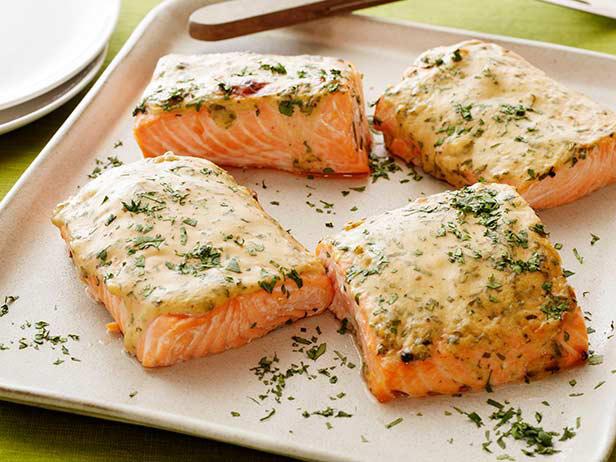 Mustard-Maple Roasted Salmon
