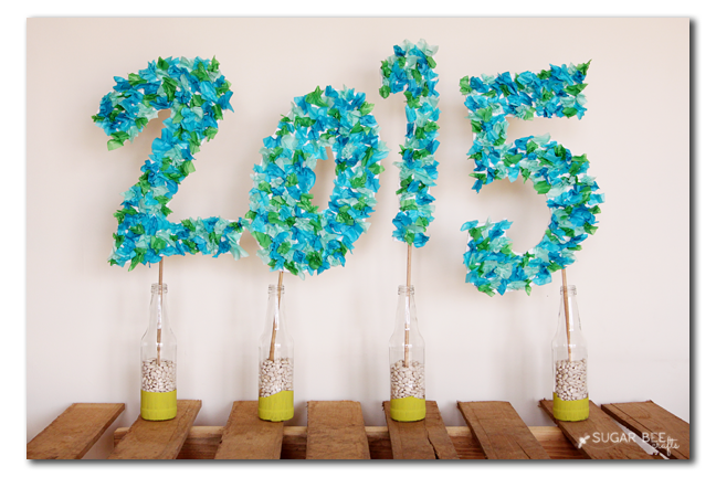 Tissue Paper Party Sign