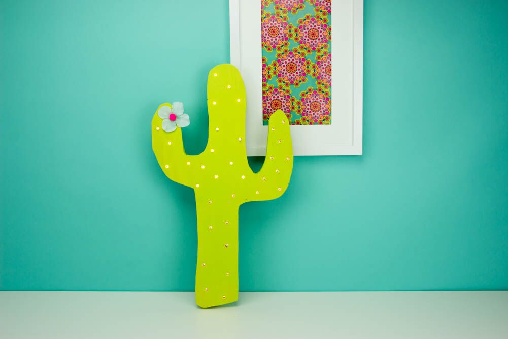 DIY Cactus Marquee Light Room Decor
