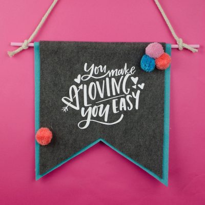 Easy Cricut Home Decor – Pennant Banner thumbnail