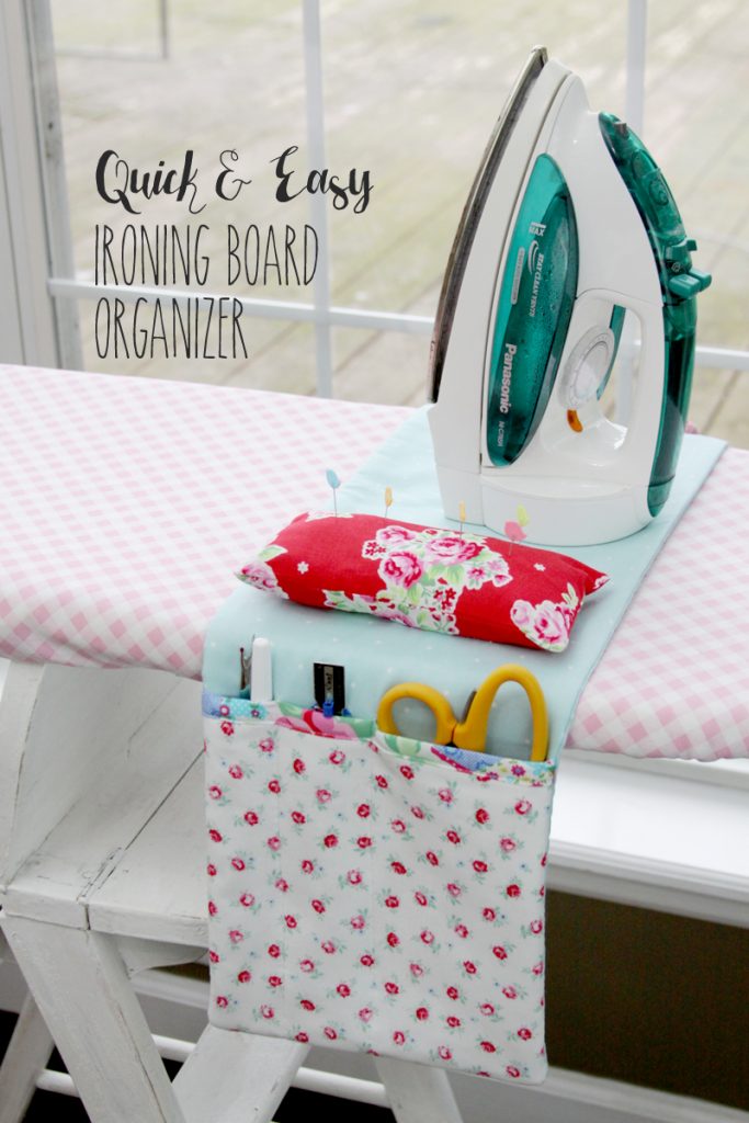 DIY Ironing Board Organizer
