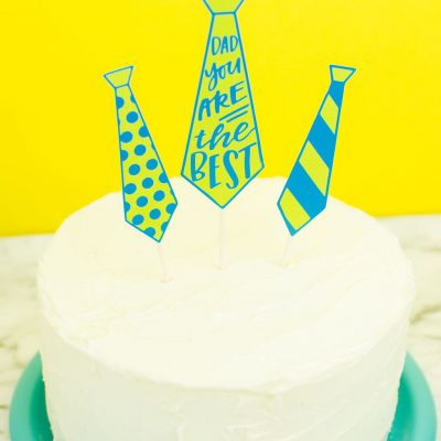 Cricut Father’s Day Cake Topper thumbnail