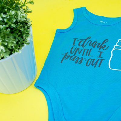 How To Iron-On a Onesie – Cricut Baby Shower Gift thumbnail