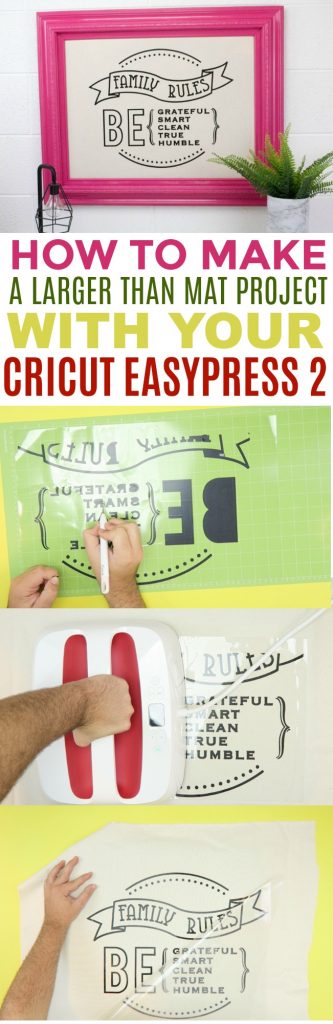 How To Make A Larger Than Mat Project With Your Cricut EasyPress 2