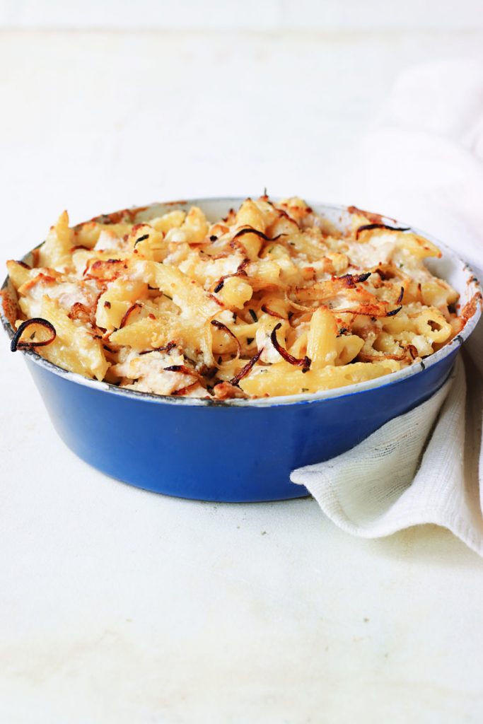 MACARONI AND CHEESE WITH CHICKEN 
