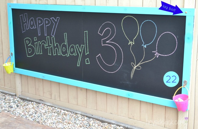 How To Make A Giant Outdoor Chalkboard 