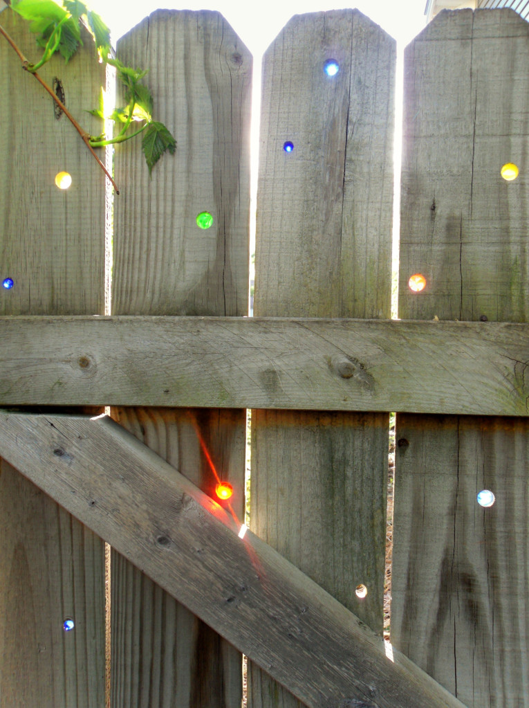 Glass Marbles in your Fence 