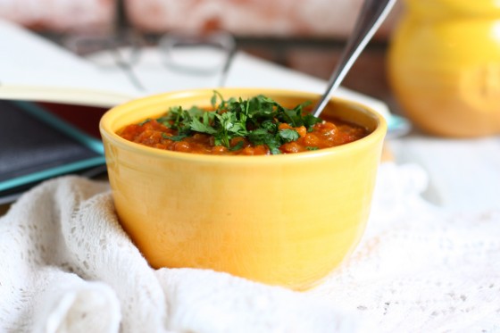 Chickpea, Butternut Squash, and Red Lentil Stew 