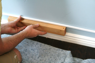 Easy Faux Thick Baseboard Trick
