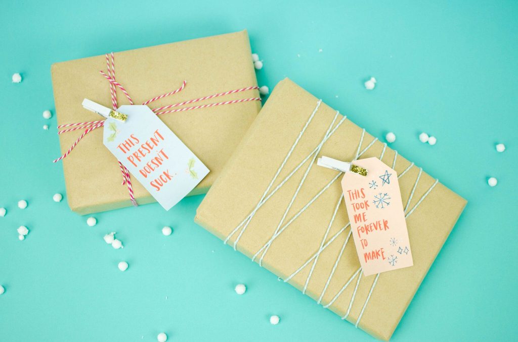 Funny Print and Cut Gift Tags