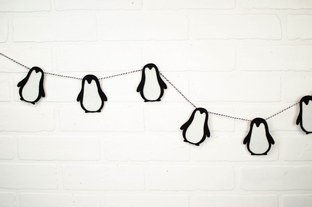 The Cutest DIY Felt Penguin Garland