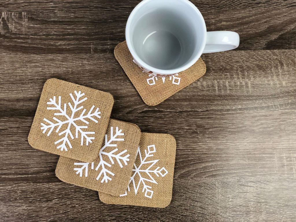  Iron-On Snowflake Coasters