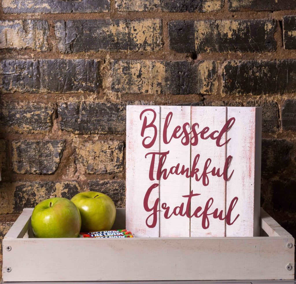 Blessed, Thankful, Grateful