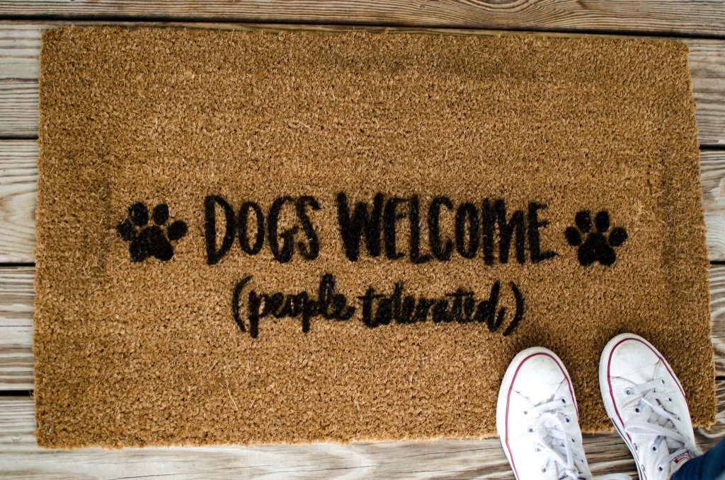 DIY Stenciled Doormat