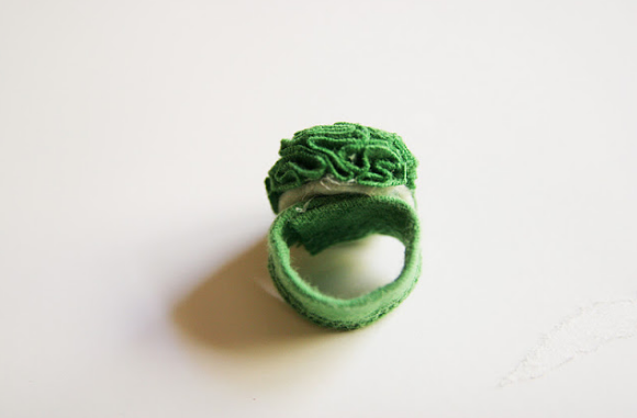 flower ring you can make from an old shirt