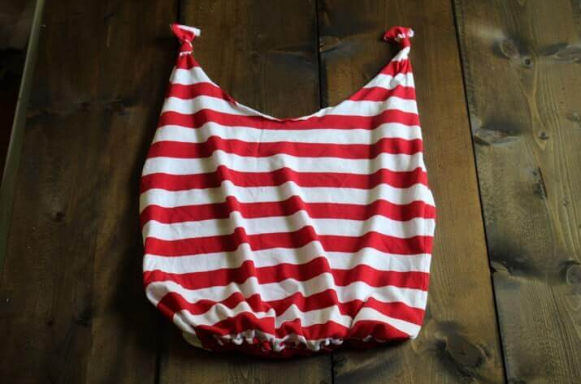 tote bag you can make from an old shirt