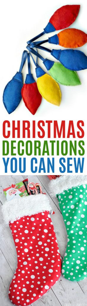 Christmas Decorations You Can Sew Roundup